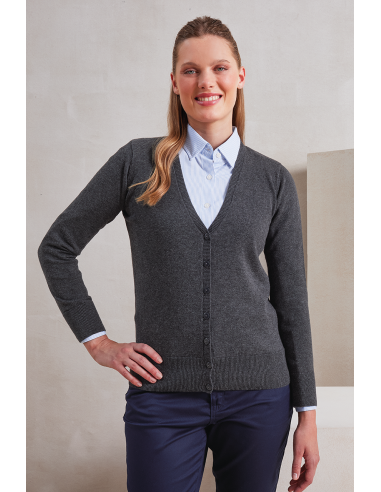 PRE-PR697-Womens Button Through Knitted Cardigan